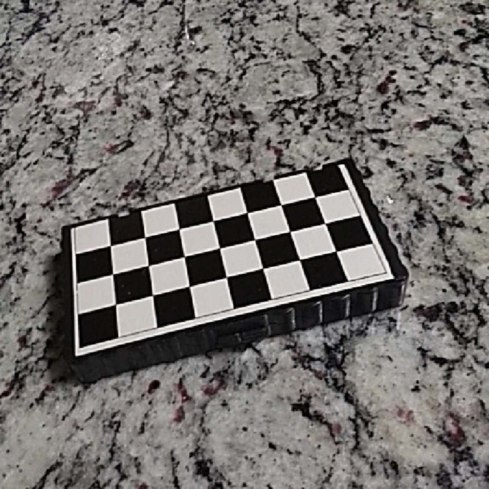 Classic Black and White Checkered Board Game